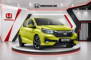 Tampilan Honda Brio Satya terbaru di Honda Padang